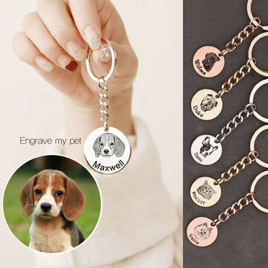 Customize Keychain Birthday Friend Wedding Gift Pet Baby Souvenir